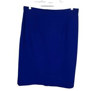 Hasper & Company Wool Pencil Skirt Size 10P Blue